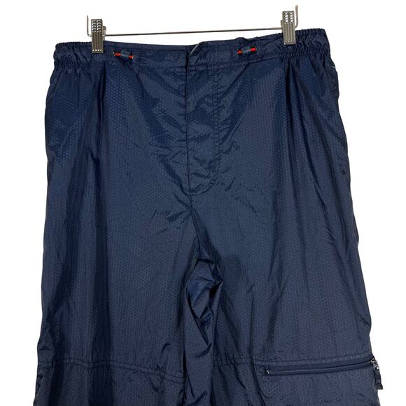 Vintage 1990s Nike Windbreaker Pants Mens L Blue Sporty Techwear Gorpcore Retro - Picture 3 of 6